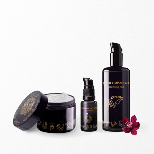 Lineup familia de productos etiquetas envases branding packaging