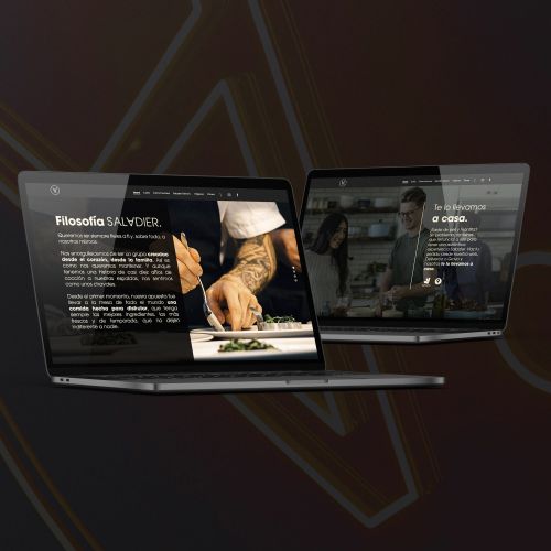 Diseño de la página web del restaurante Saladier madrid agencia de desarrollo web