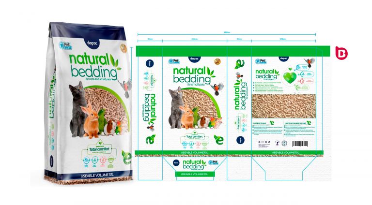 diseño grafico y supervision de imprenta para Natural Bedding