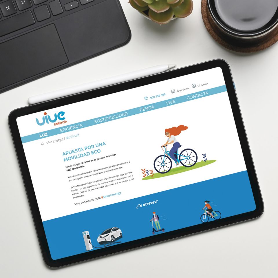 agencia de diseño web madrid pantallas del sitio web corporativo