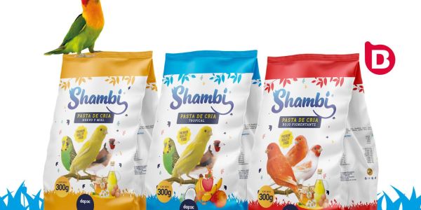 Diseño de la linea de empaques para Shambi una gran marca de pequeñas mascotas