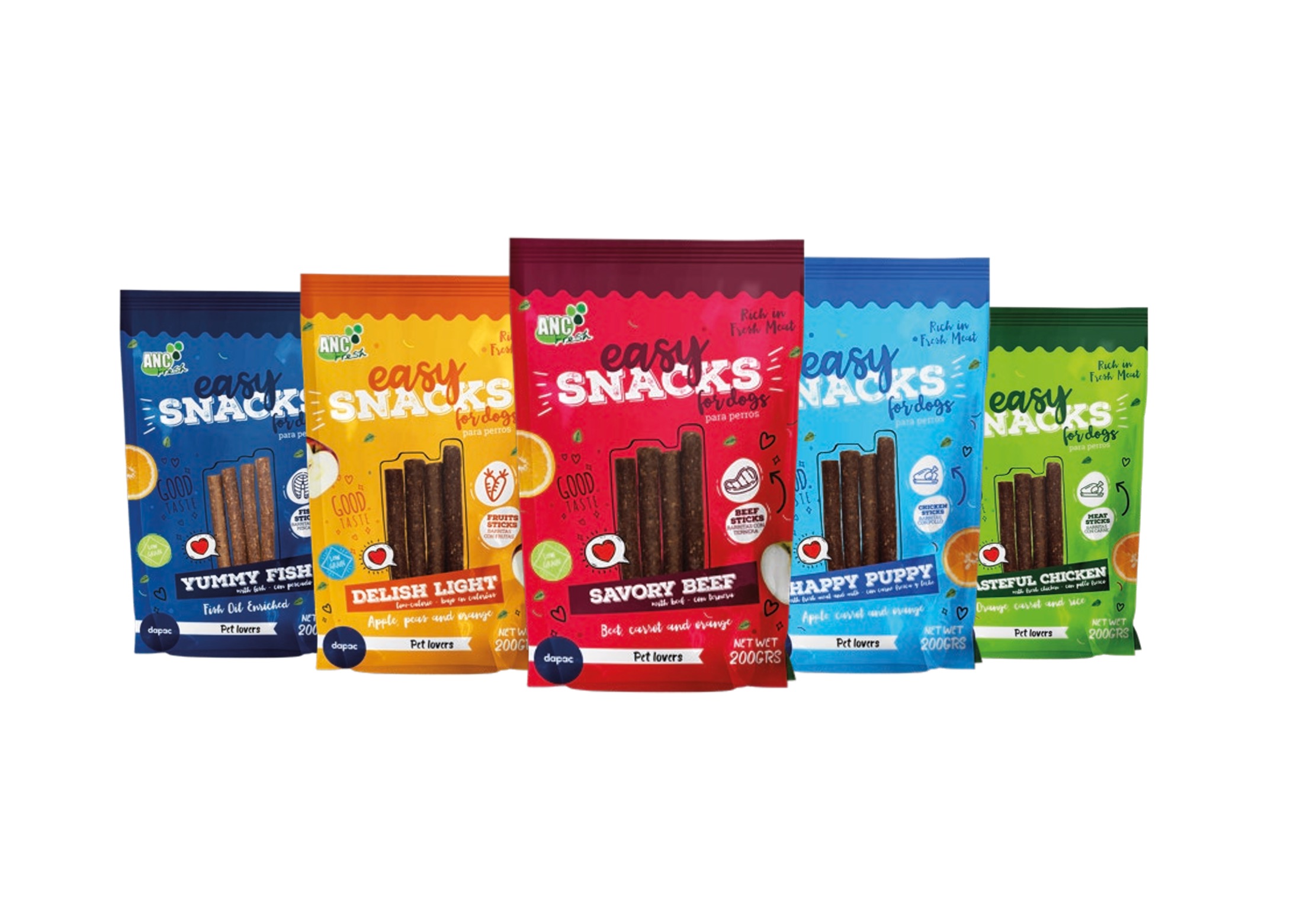 diseño de la linea de snacks para perros easy snacks