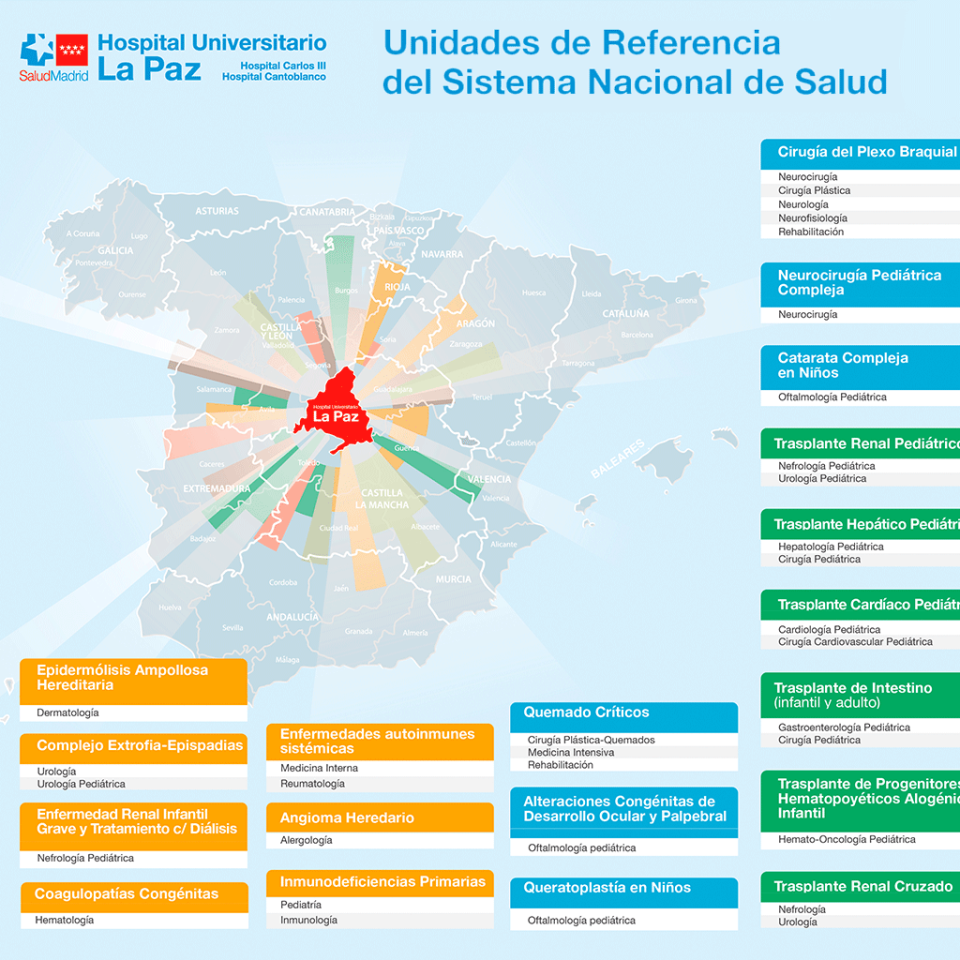 Infografias organigramas y esquemas hospital la paz