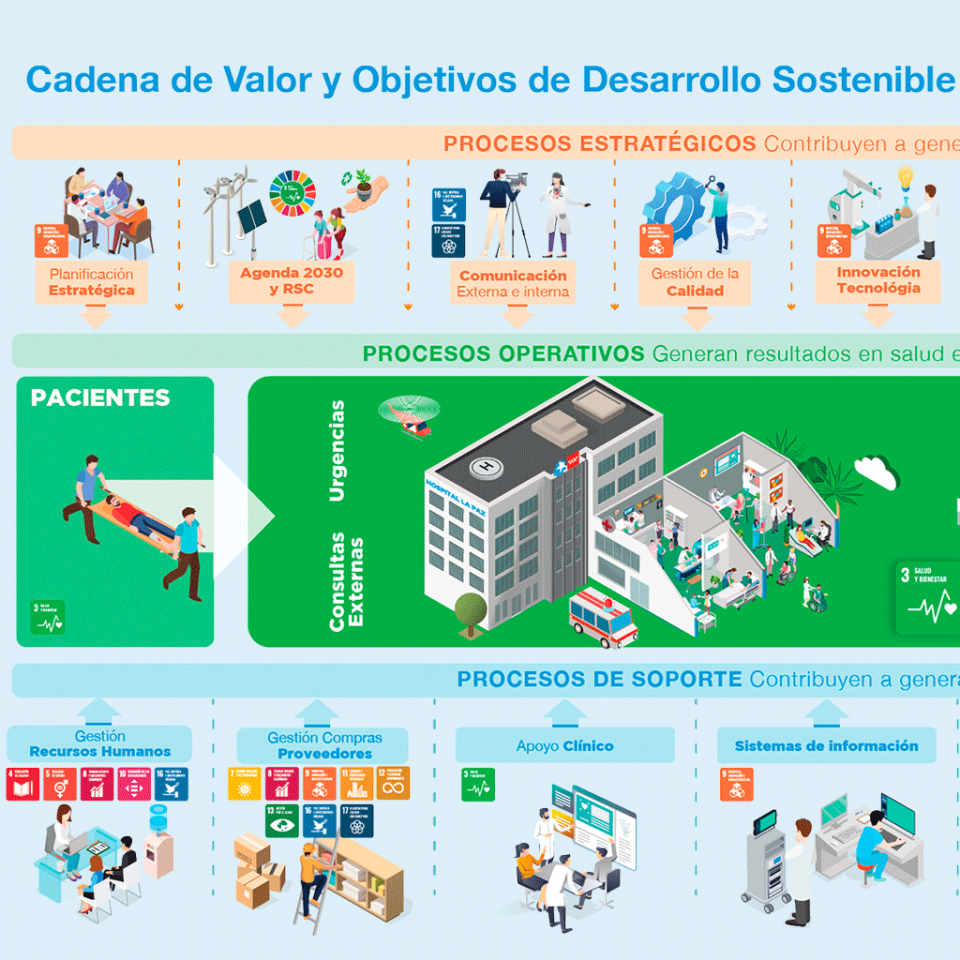 Infografias organigramas y esquemas hospital la paz