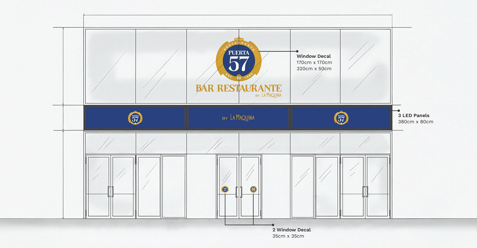 diseñadores para rotulos exteriores madrid diseño del rotulo exterior del local comercial