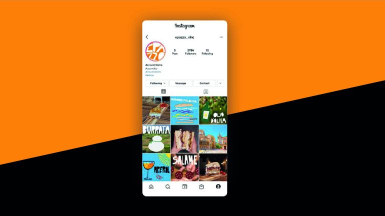: Diseño de publicaciones y plantillas para Instagram de É Pazzo.