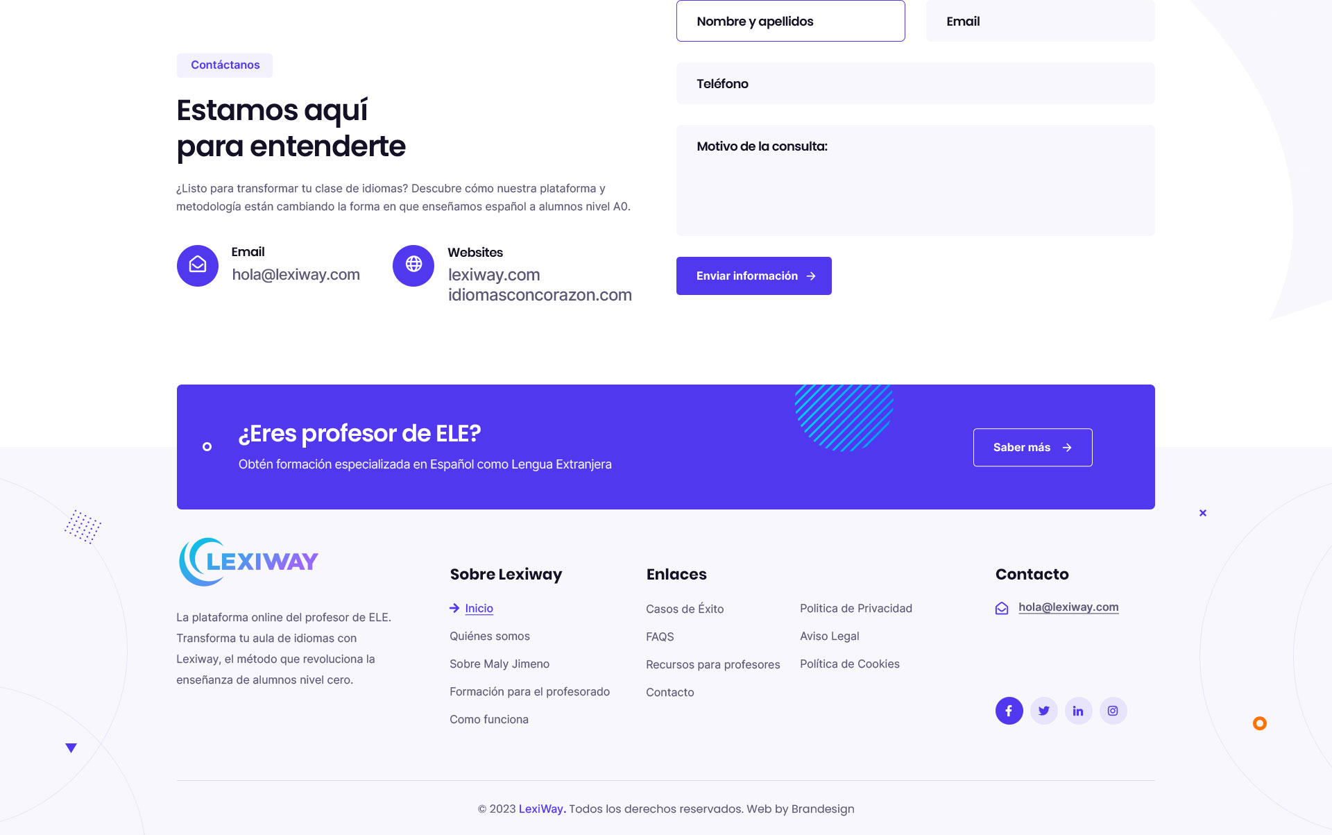 ejemplos de paginas web diseñadas por brandesign ejemplos de portafolio agencia de Diseño web