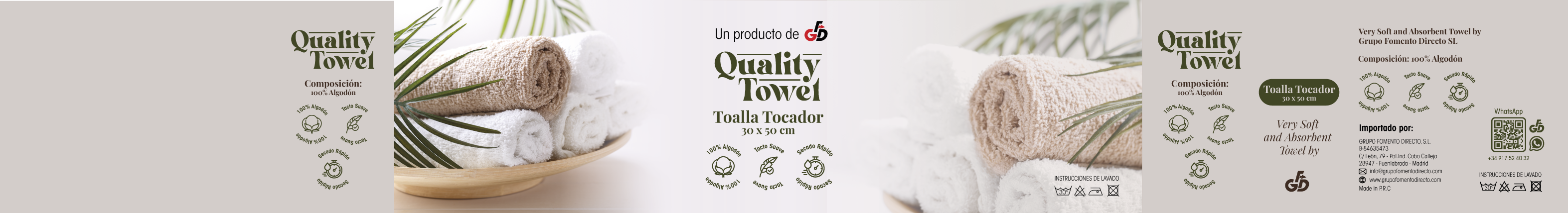 Te contamos cómo aplicamos un diseño funcional y emocional en las etiquetas de toallas para crear una experiencia de compra única.