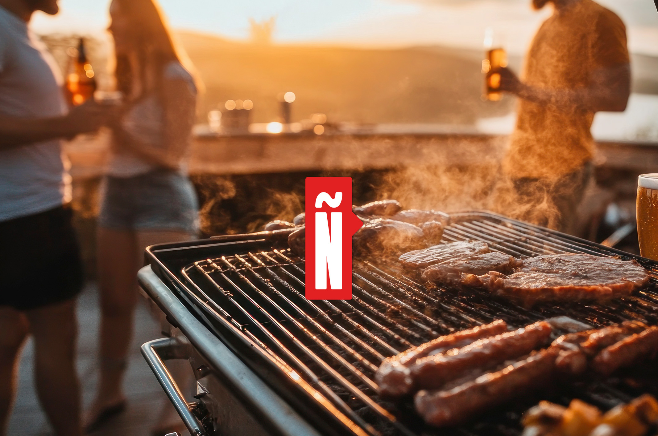 El logotipo de Carne con Ñ transmite la identidad de una marca premium
