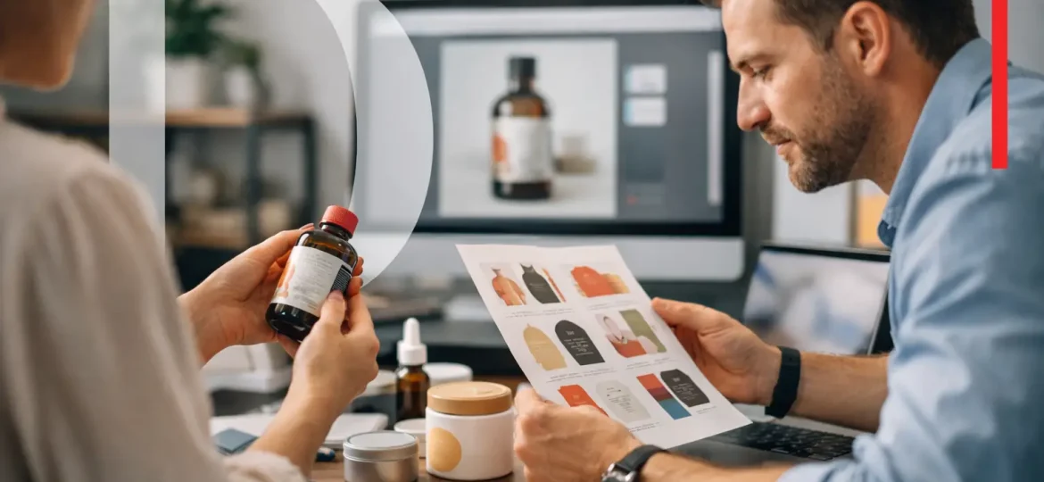 Diseño de etiquetas de producto que vende