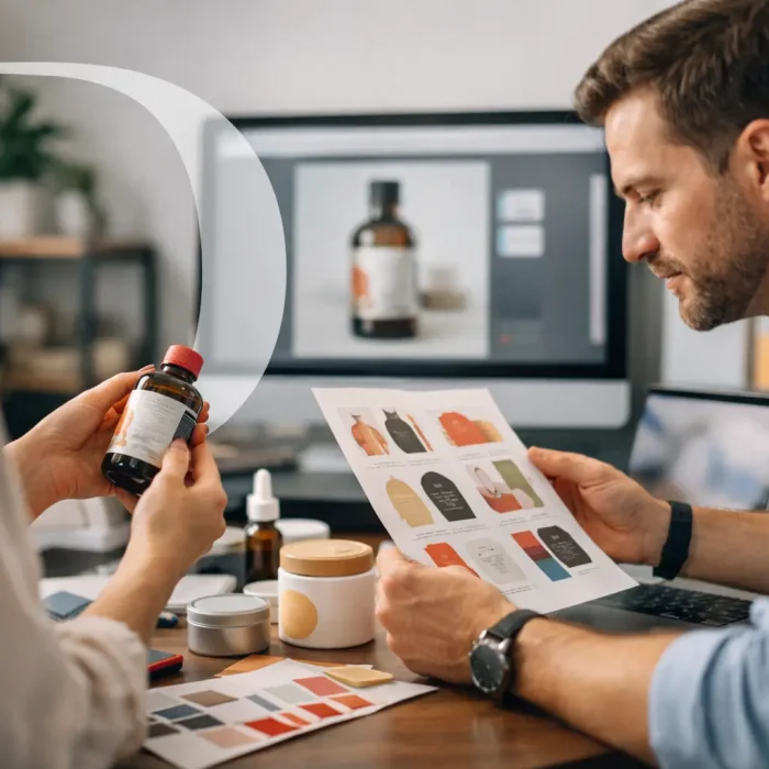 Diseño de etiquetas de producto que vende