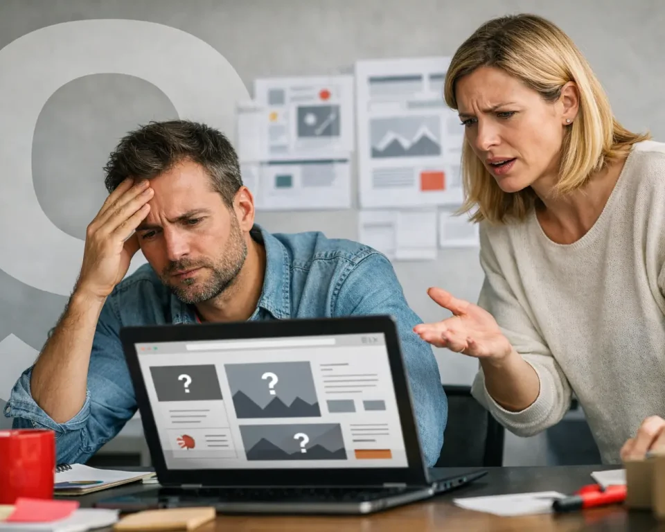 9 errores de diseño web que hacen perder clientes