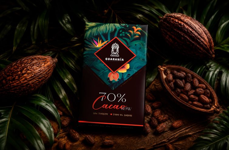 Diseño de packaging para chocolate Bean to Bar | Caso Guaranía
