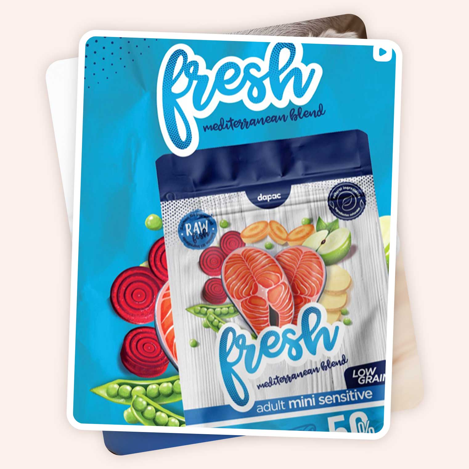 diseño de sacos para alimentos para perros