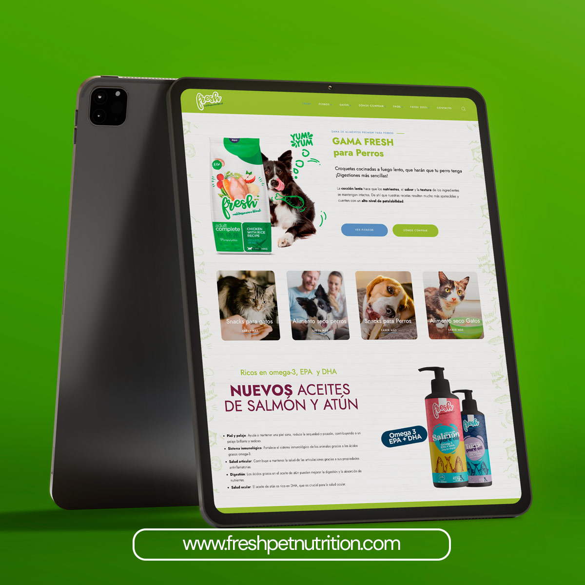 Diseño de la tienda online de fresh pet nutrition desarrollo de tiendas online para venta de productos ecommerce